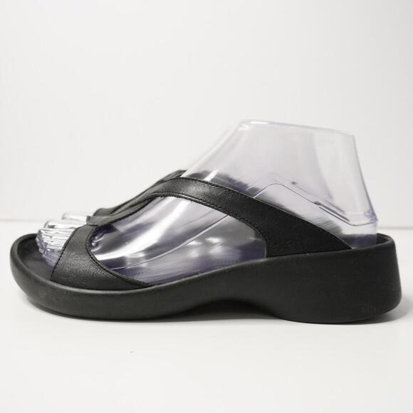 Birkenstock Tatami Footbed Black Leather Sandals‎ Shoes Comfort EUR 37 US 7 - Picture 3 of 9